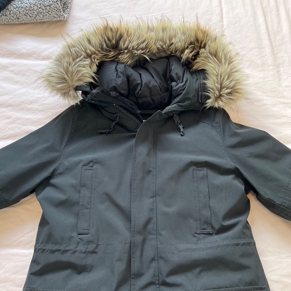 ARITZIA TNA Black Parka with Fur Trim - Picture 13 of 16